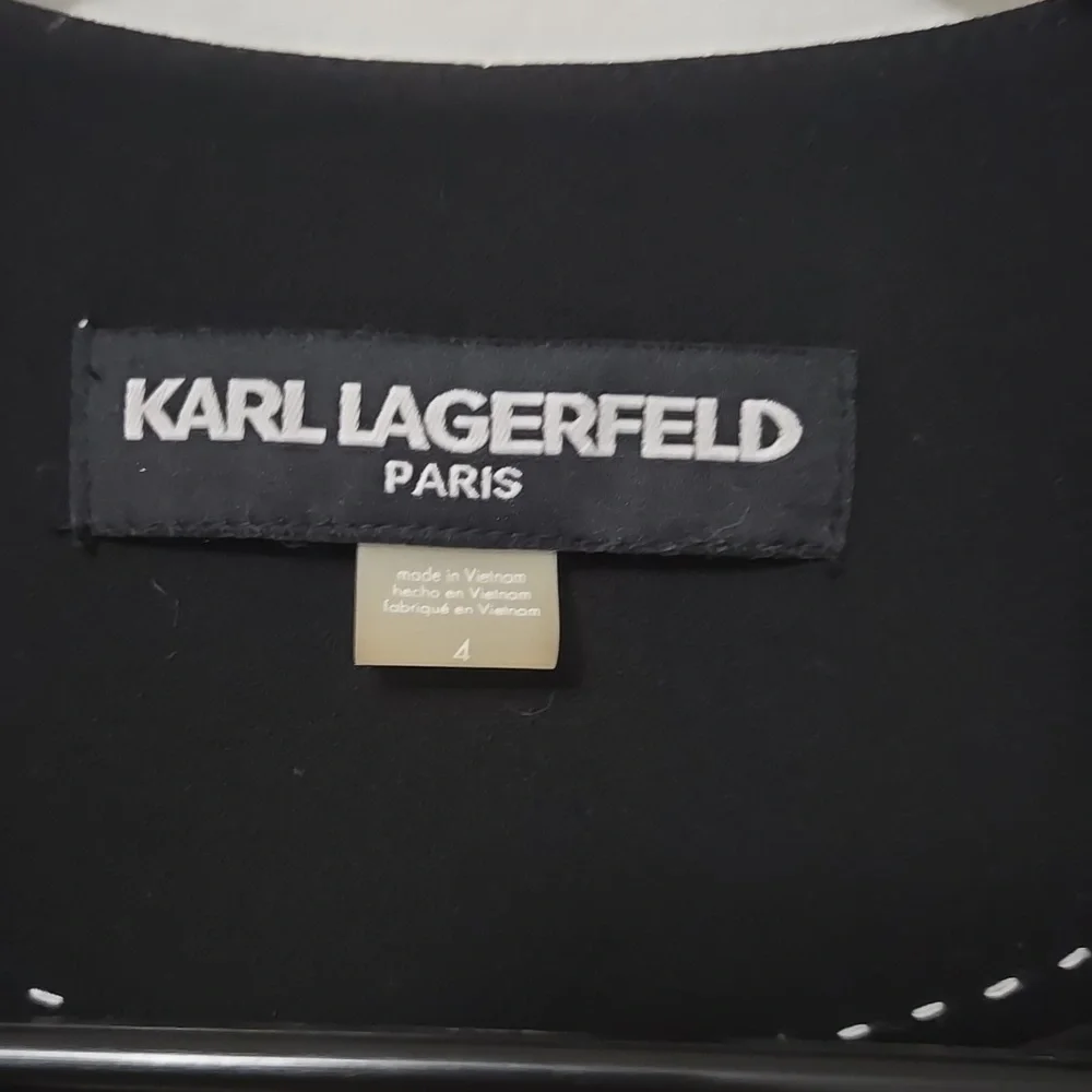Karl Lagerfeld Pearl Button Blazer - Picture 2 of 4